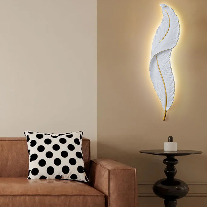 Lunava | LED-vägglampa med fjädrar design