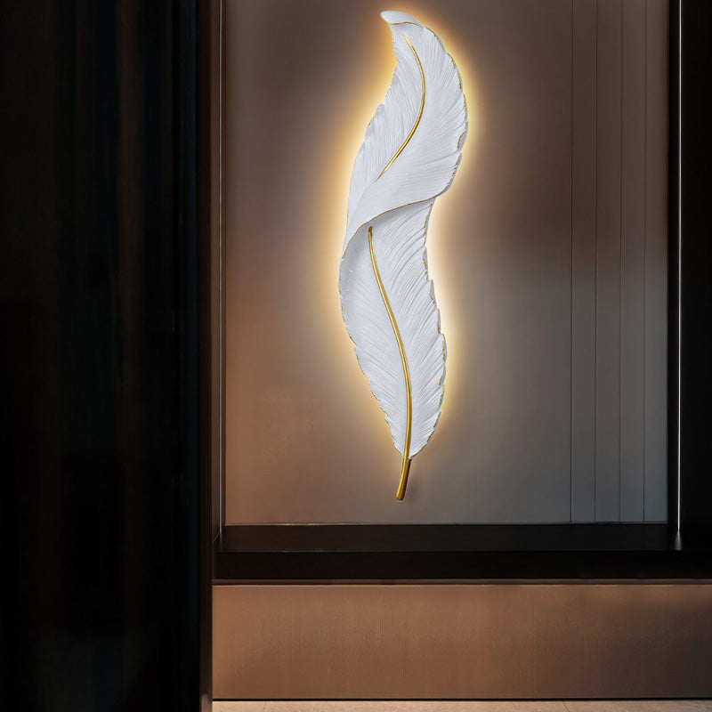 Lunava | LED-vägglampa med fjädrar design