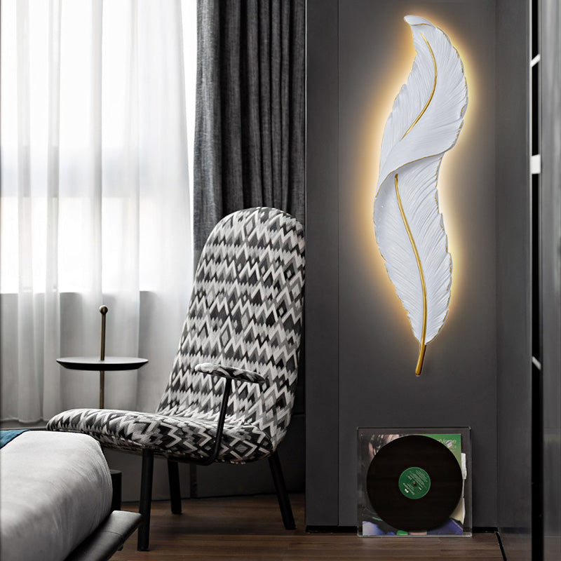 Lunava | LED-vägglampa med fjädrar design