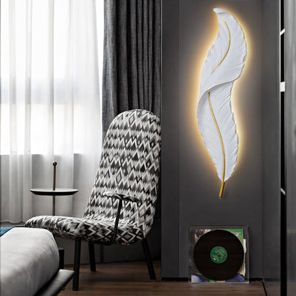 Lunava | LED-vägglampa med fjädrar design