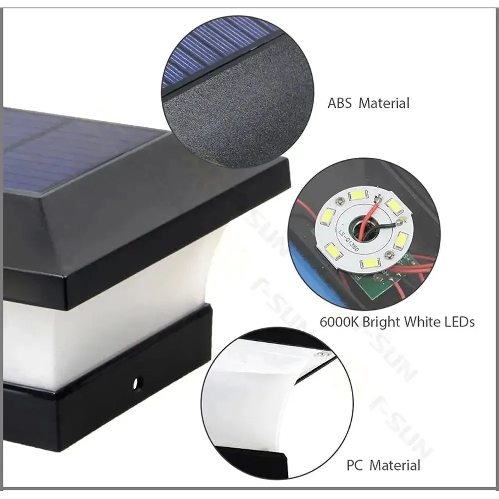 GlowGate Lampa - Solarb drivet trädgårdsgrindslampa Dekor
