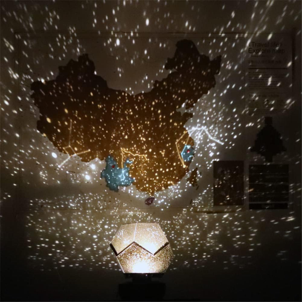 LED Nattlampa med galaxdesign – Avkopplande omgivande belysning