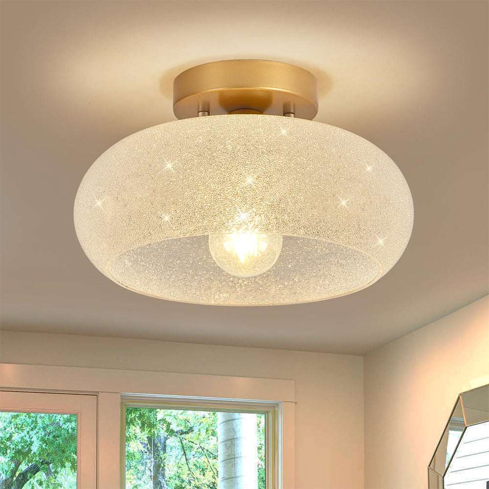 Taklampa Glas Modern Semi Flush Armatur