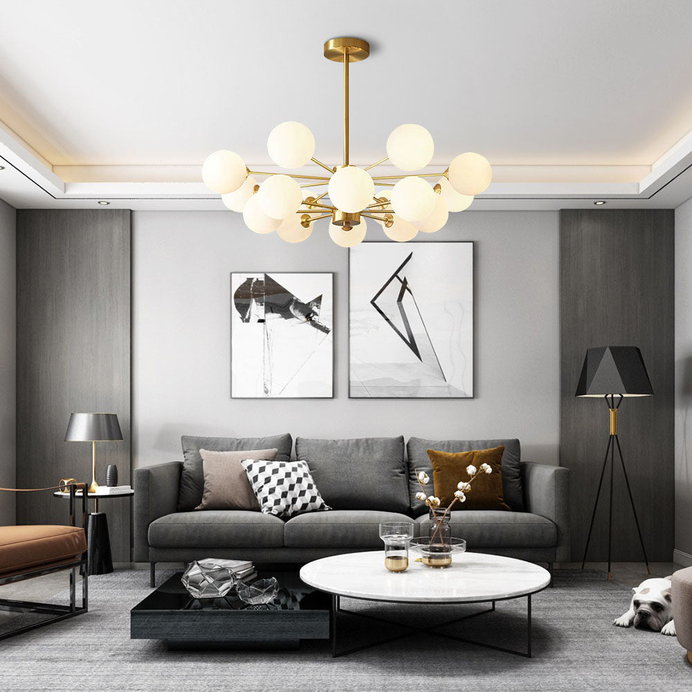 Lyxig Guld Kandelaber | Elegant Messingsbelysning för Sovrum | Intrikat Design | E27 Lampa Bas