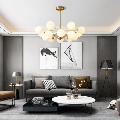 Lyxig Guld Kandelaber | Elegant Messingsbelysning för Sovrum | Intrikat Design | E27 Lampa Bas