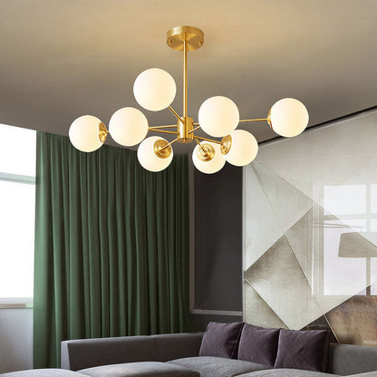 Lyxig Guld Kandelaber | Elegant Messingsbelysning för Sovrum | Intrikat Design | E27 Lampa Bas