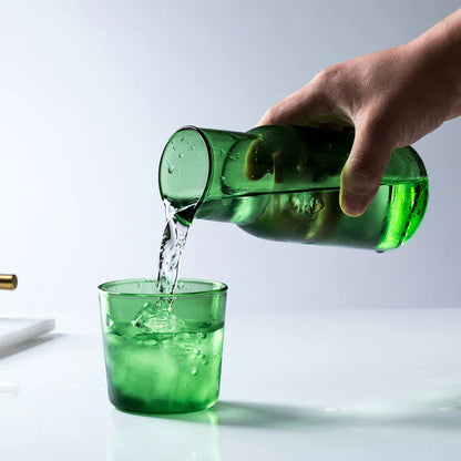 Glas Kanna &amp; Tumblers Set – 500ml Borosilikat Vattenset