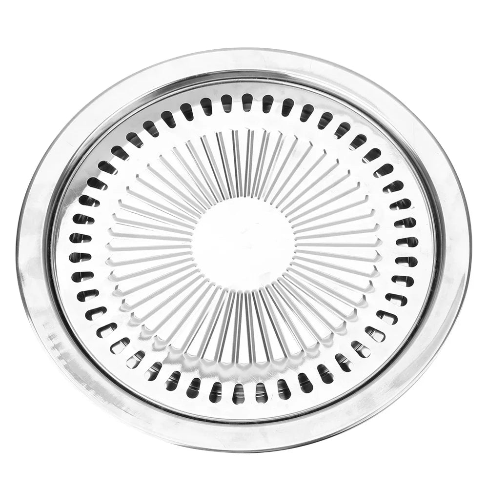 Carvallo Rökfri Grillpanna Rostfritt Stål | Non-stick & Fettfri | För Gas- & Elektrisk Spis | Diskmaskinssäker