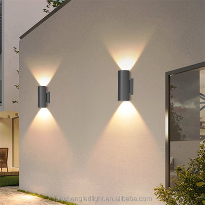 Utomhusvägglampa | LED Aluminium belysning för trädgård