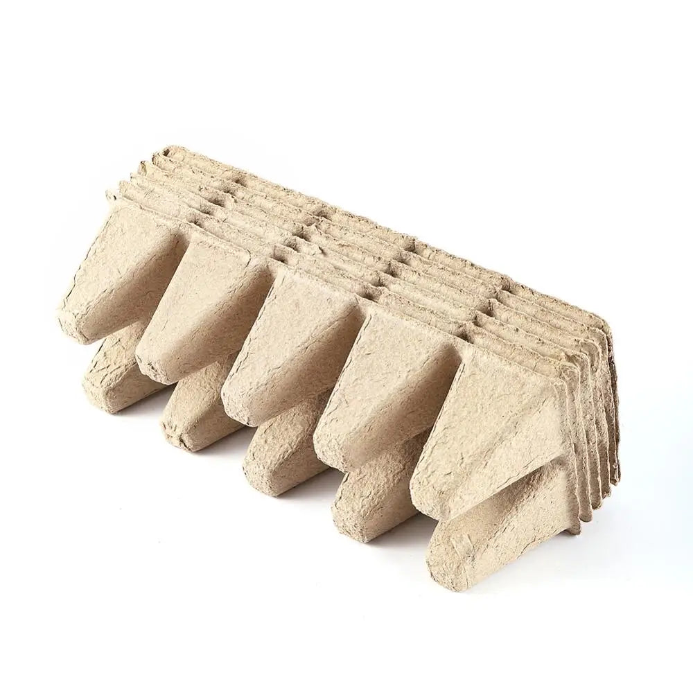 Carvallo Anzuchtplattor | 5-pack | Av pappersfiber | Biologiskt nedbrytbara & rotvänliga