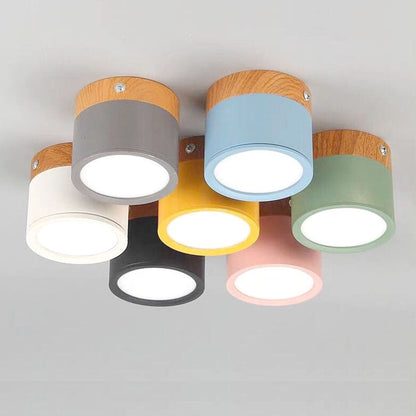 LED Taklampa Modern Flush Mount Cylinder