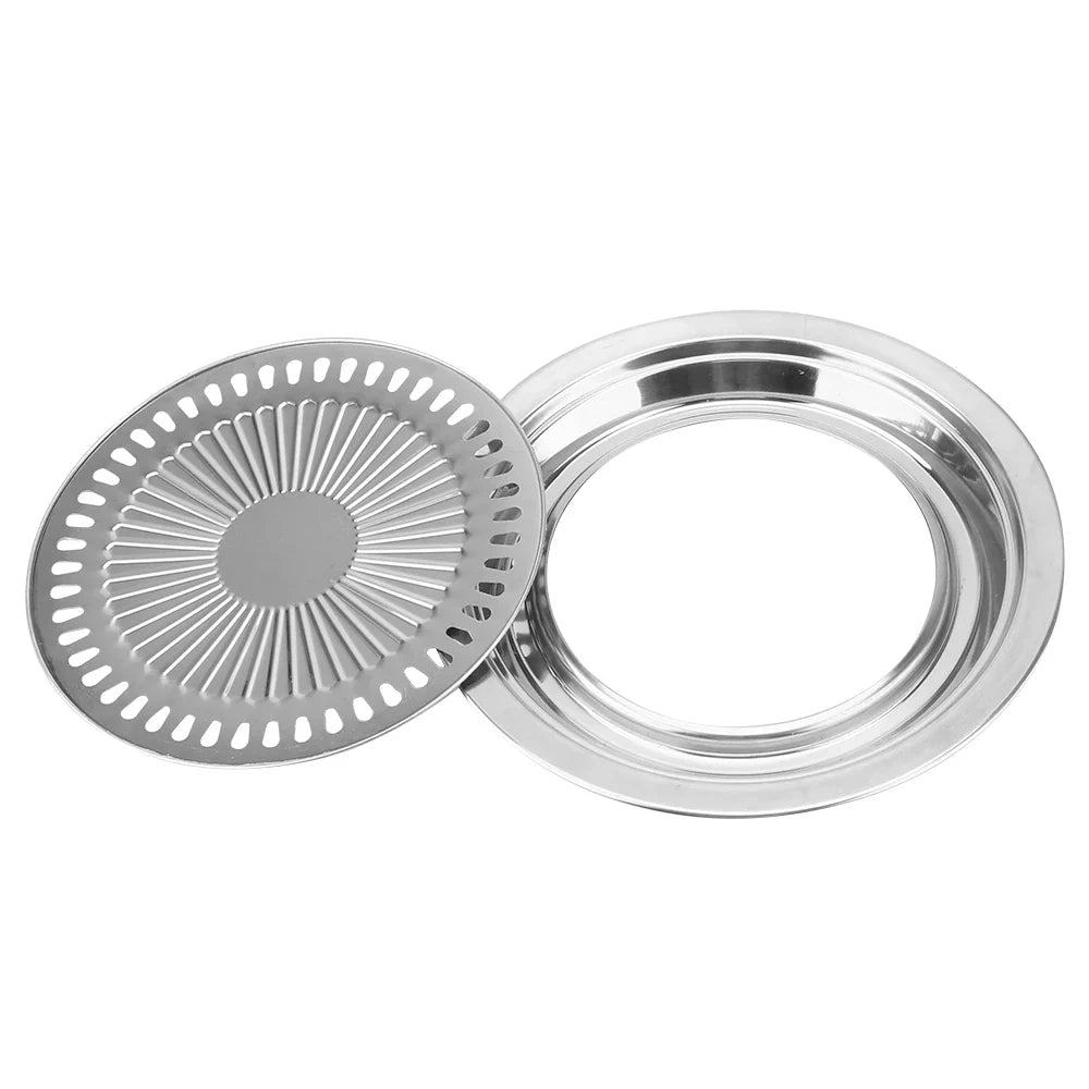 Carvallo Rökfri Grillpanna Rostfritt Stål | Non-stick & Fettfri | För Gas- & Elektrisk Spis | Diskmaskinssäker