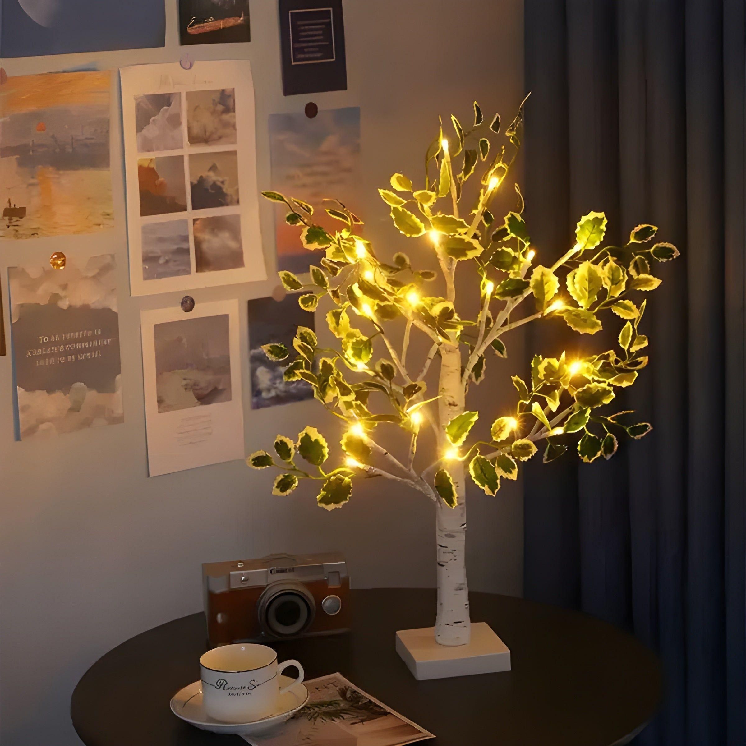 LeafyTree Lights - Glittrande Eviggrön Juldekoration LED-lampor