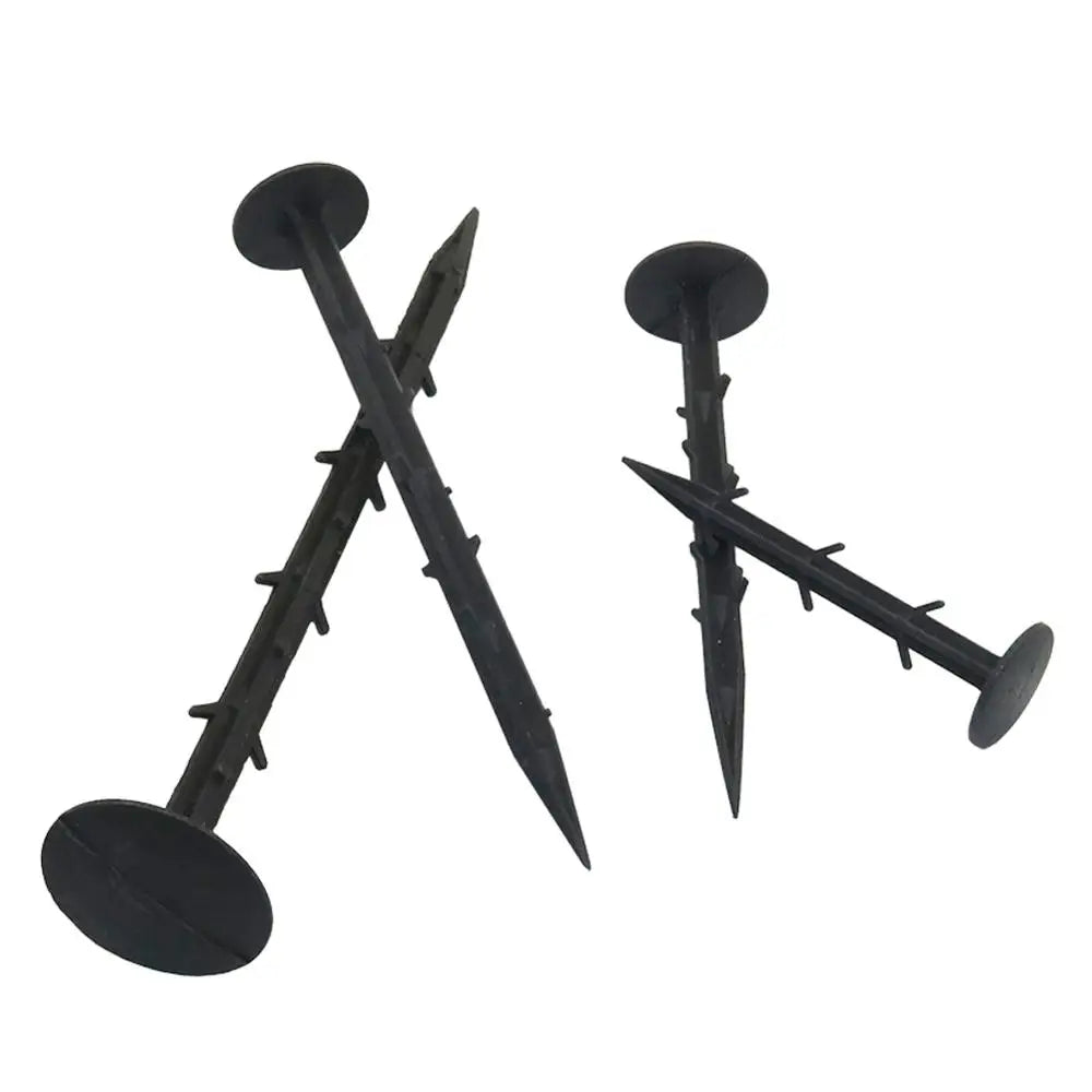 Carvallo jordankare för trädgårdsfolie & nät | 50 stycken | Med spikar för säker hållning – 11–25 cm längd