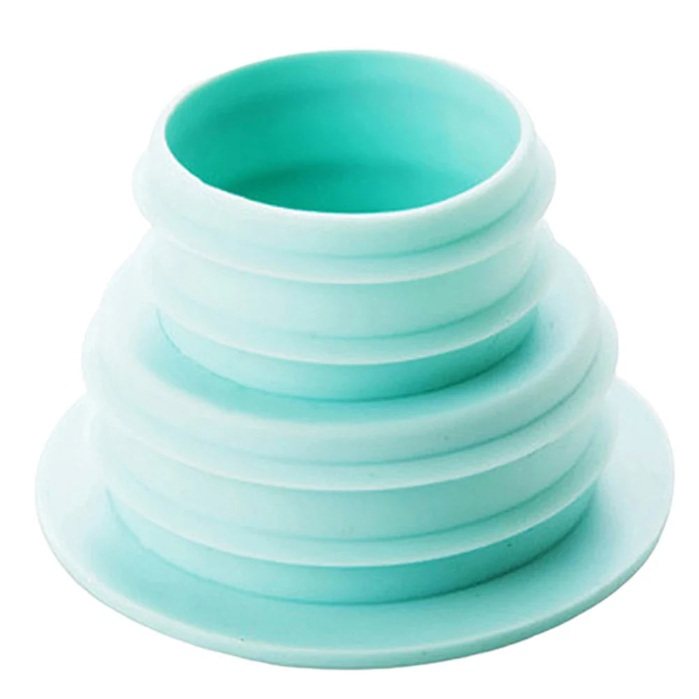 Carvallo Silikon-tätning ring för avloppsrör | Luktskydd & återflödeskydd | För kök, bad, tvättmaskin – 6×3,9×3,8 cm