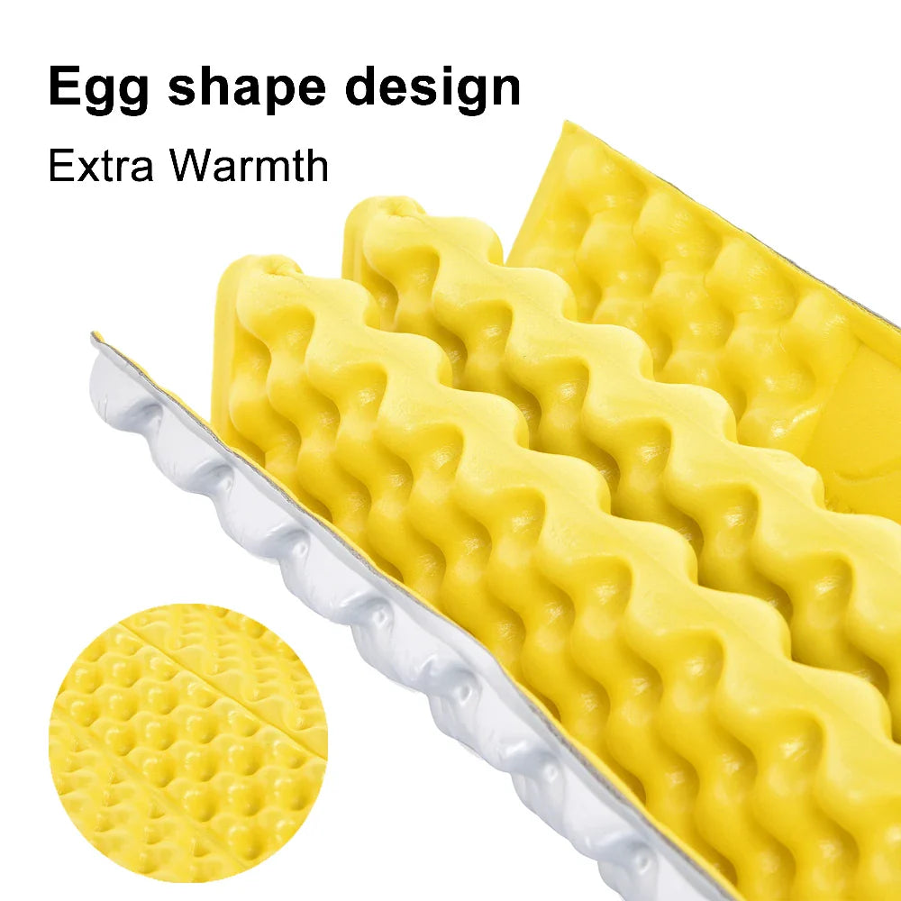 Carvallo Outdoor Sitt- och liggkuddar Set | Uppblåsbar matta med bärväska | För camping, strand och vandring | 4 årstider lämplig