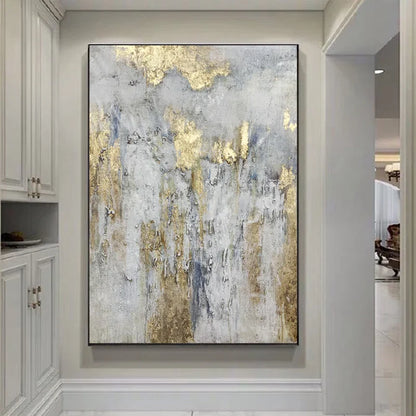 Echoes in Gold - Fantastisk oljemålning på duk