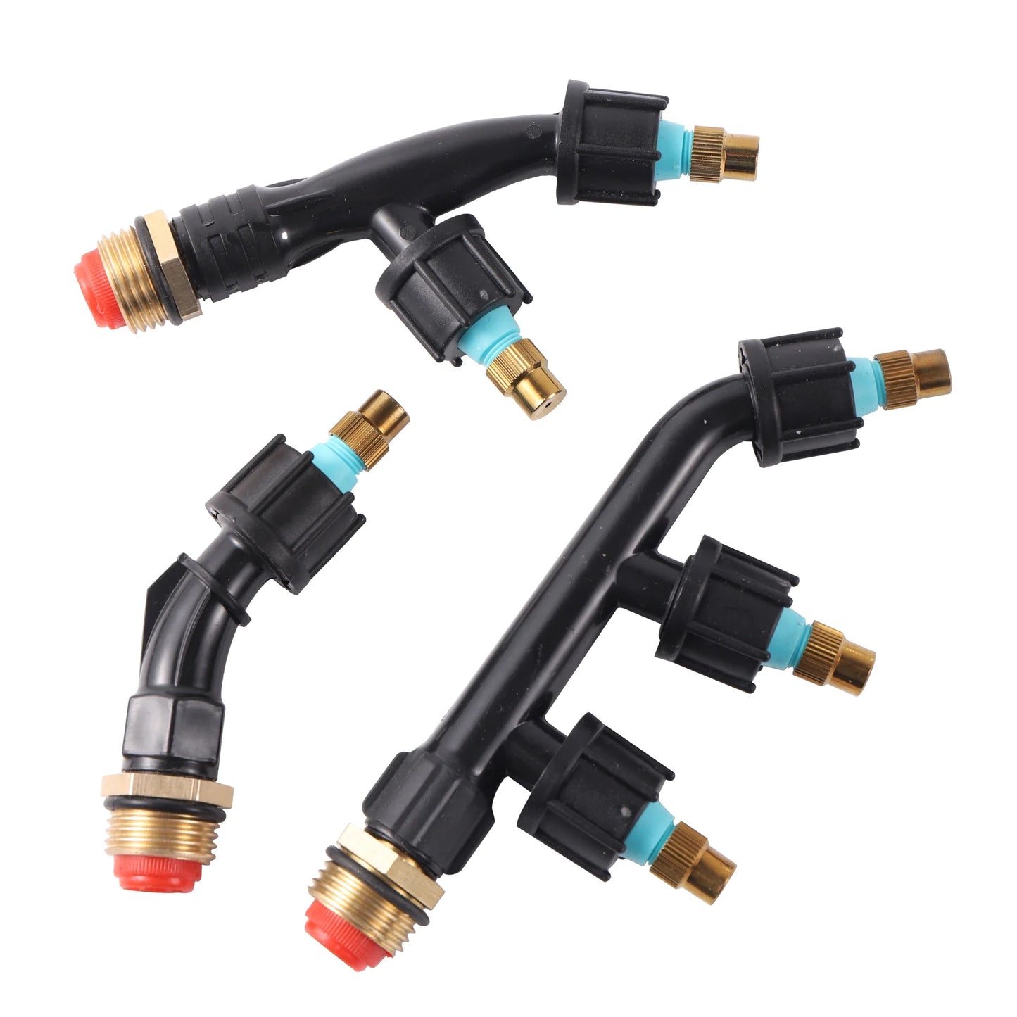 Carvallo dimspruta | 1–3-vägs mässingsdysa | Fin dimma för trädgård & växthus | 1/4" & 1/2" anslutning