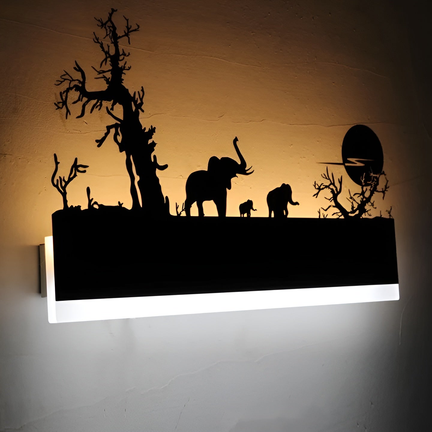 LED Vägglampa I Svart – Dekorativ Och Modern | För Vardagsrummet