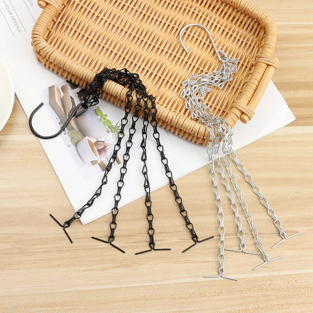 Stabila växtupphängare med kedjor – Robust upphängning för blomkrukor och trädgårdsväxter