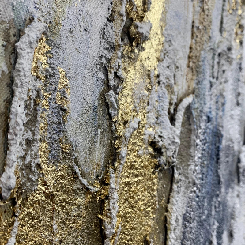 Echoes in Gold - Fantastisk oljemålning på duk