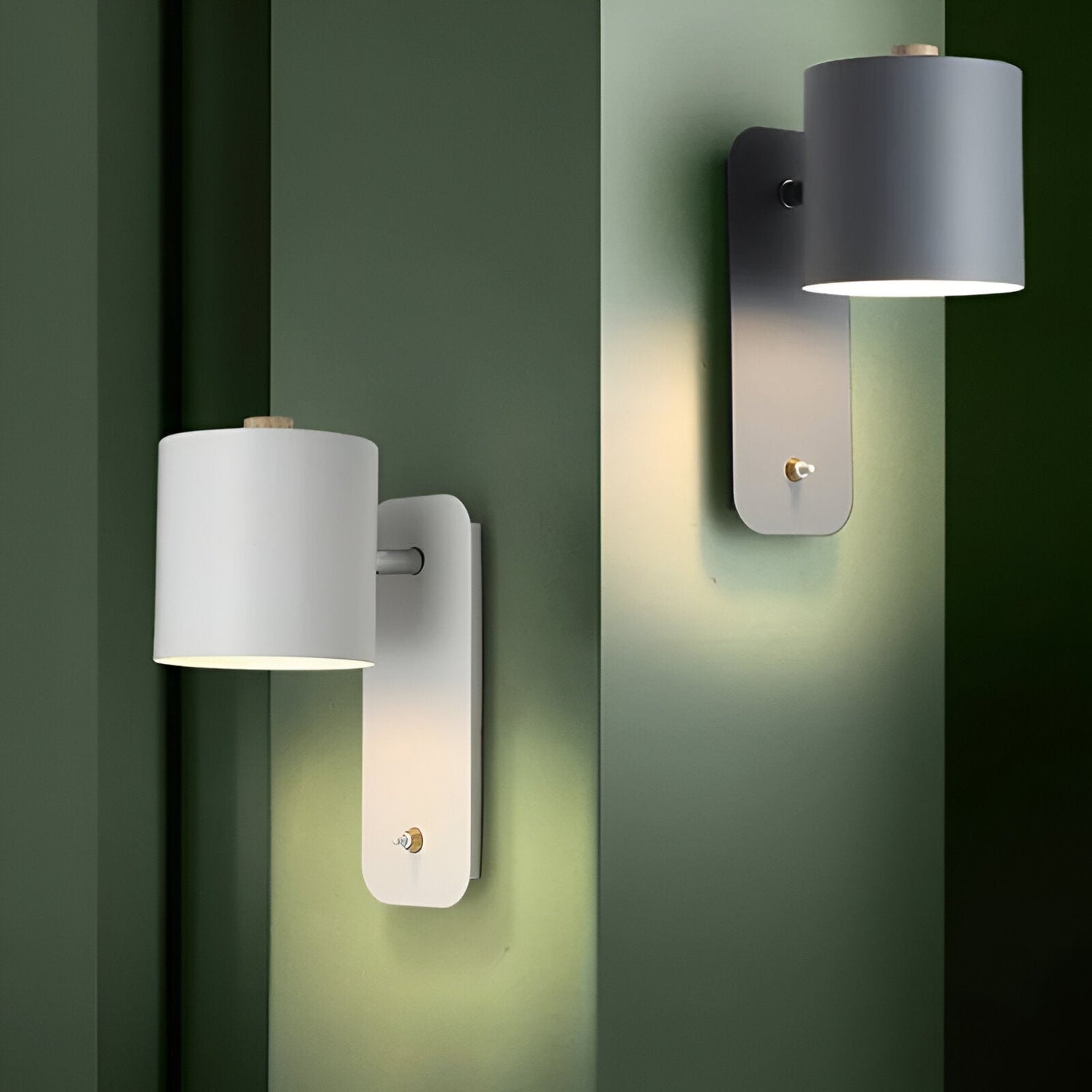 LED-vägglampa med strömbrytare – Stilig inomhusbelysning för vardagsrum och hall