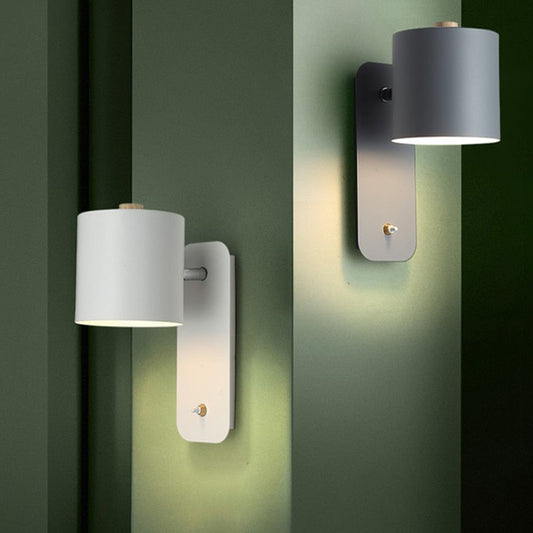 LumiLamp - Modern LED Vägglampa med Strömbrytare