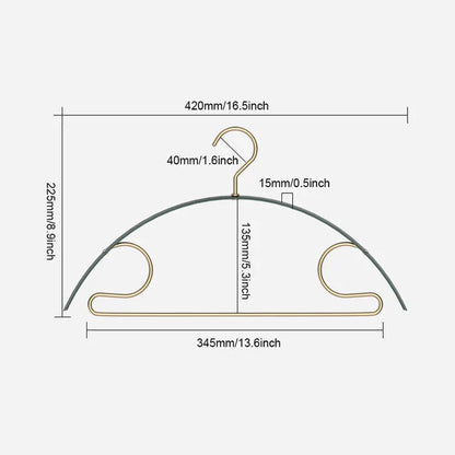PerfectHold - Eleganta hängare med breda axlar och byxstång