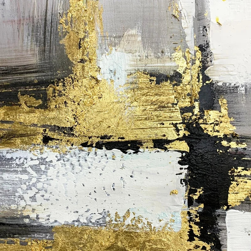 Golden Haze - Handgjord canvas oljemålning