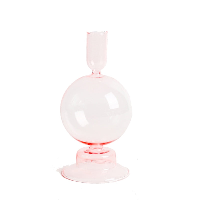 Royaleva Handgjorda Glasljushållare - Eleganta Dekorativa Accentbitar