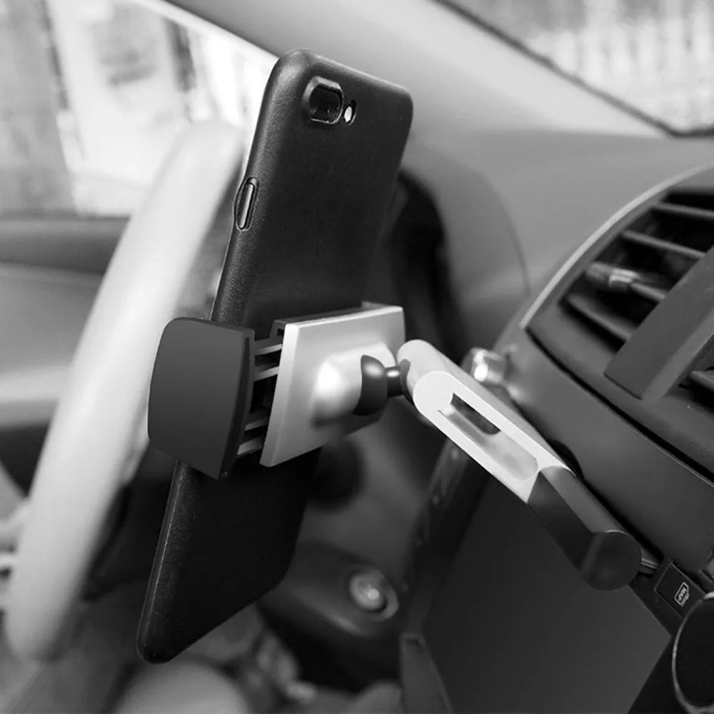 Carvallo Handyhållare Bil CD-Springa | 360° Rotera | Stabil & Universell | Flexibel Lazy Arm