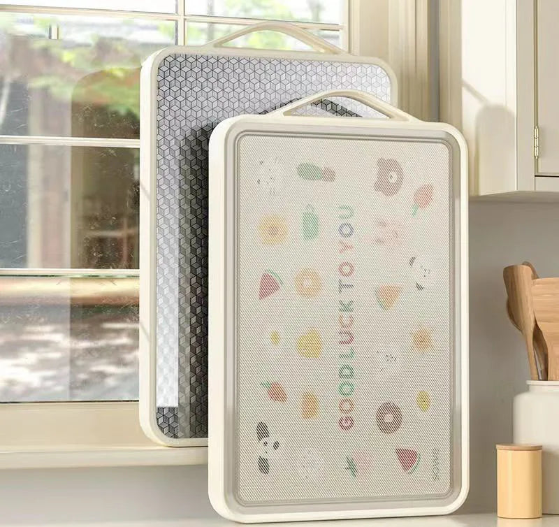 Dubbelvänt skärbräda för alla livsmedel