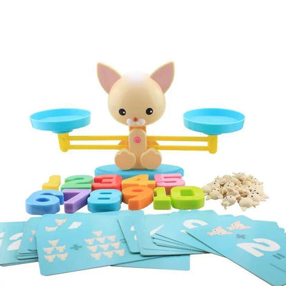 Trä Montessori Matematik Skala - Lär dig Räkna