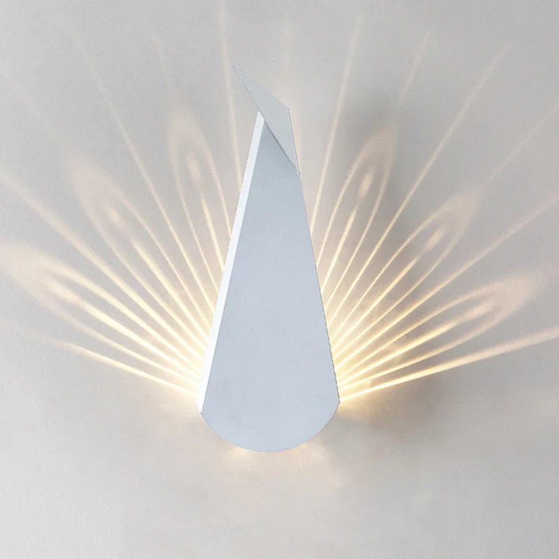 ElegantLicht - Påfågel Vägglampa Modern LED Vägglampa