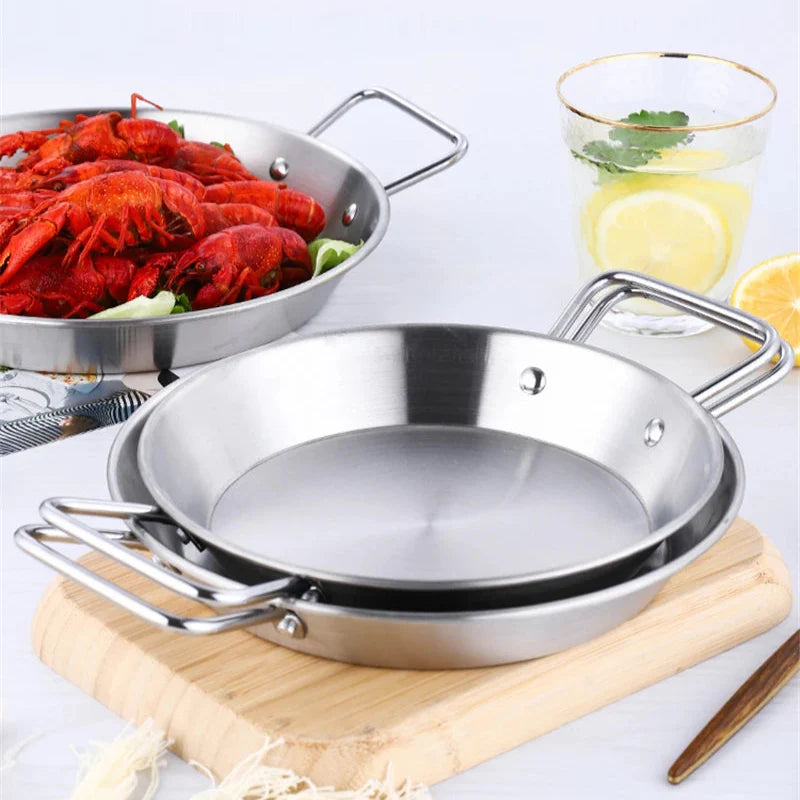 Royallure Rostfritt Stålkokkärl och Stekpanna med Dubbel Handtag Kökstallrik