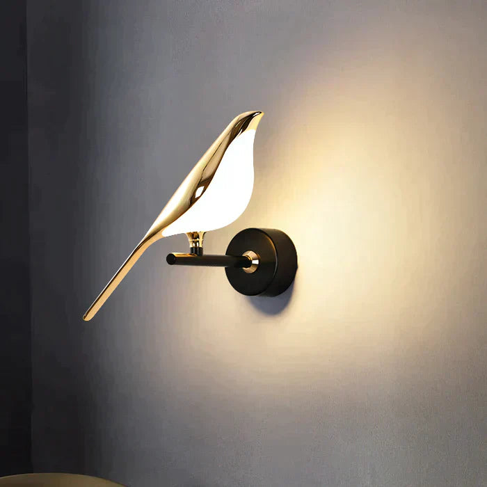 VogelLicht - Skandinavisk LED-fågel vägglampa
