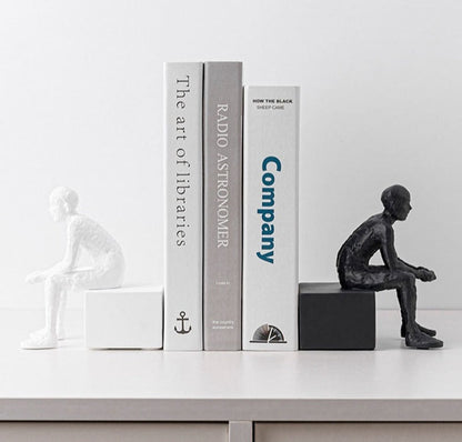 Modern Abstrakt Sittande Skulptur för Konstnärlig Heminredning