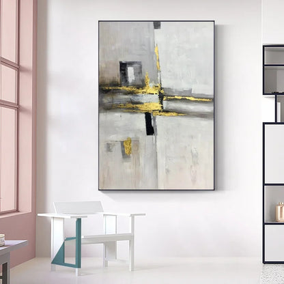 Golden Haze - Handgjord canvas oljemålning