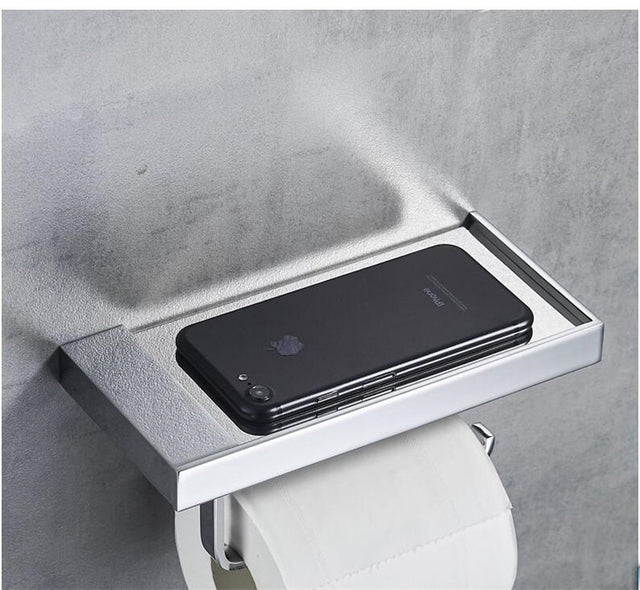 Carvallo – Elegant toalettpappershållare med hyllförvaring