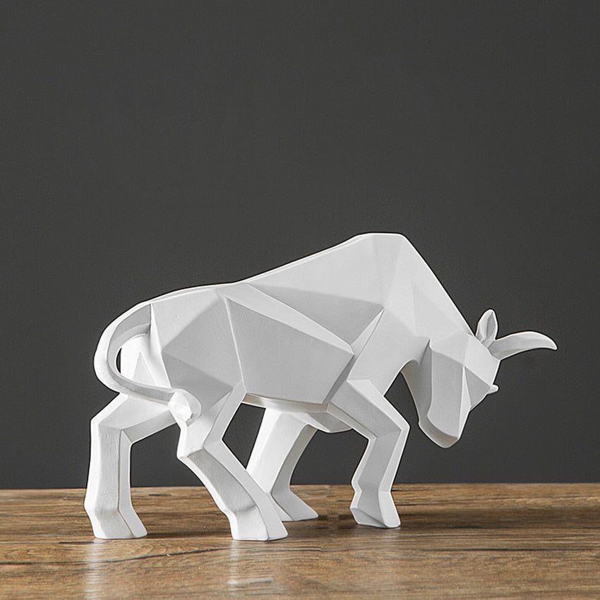ArtCreativ | Nordisk Tjur Skulptur för Hem eller Kontor Dekor
