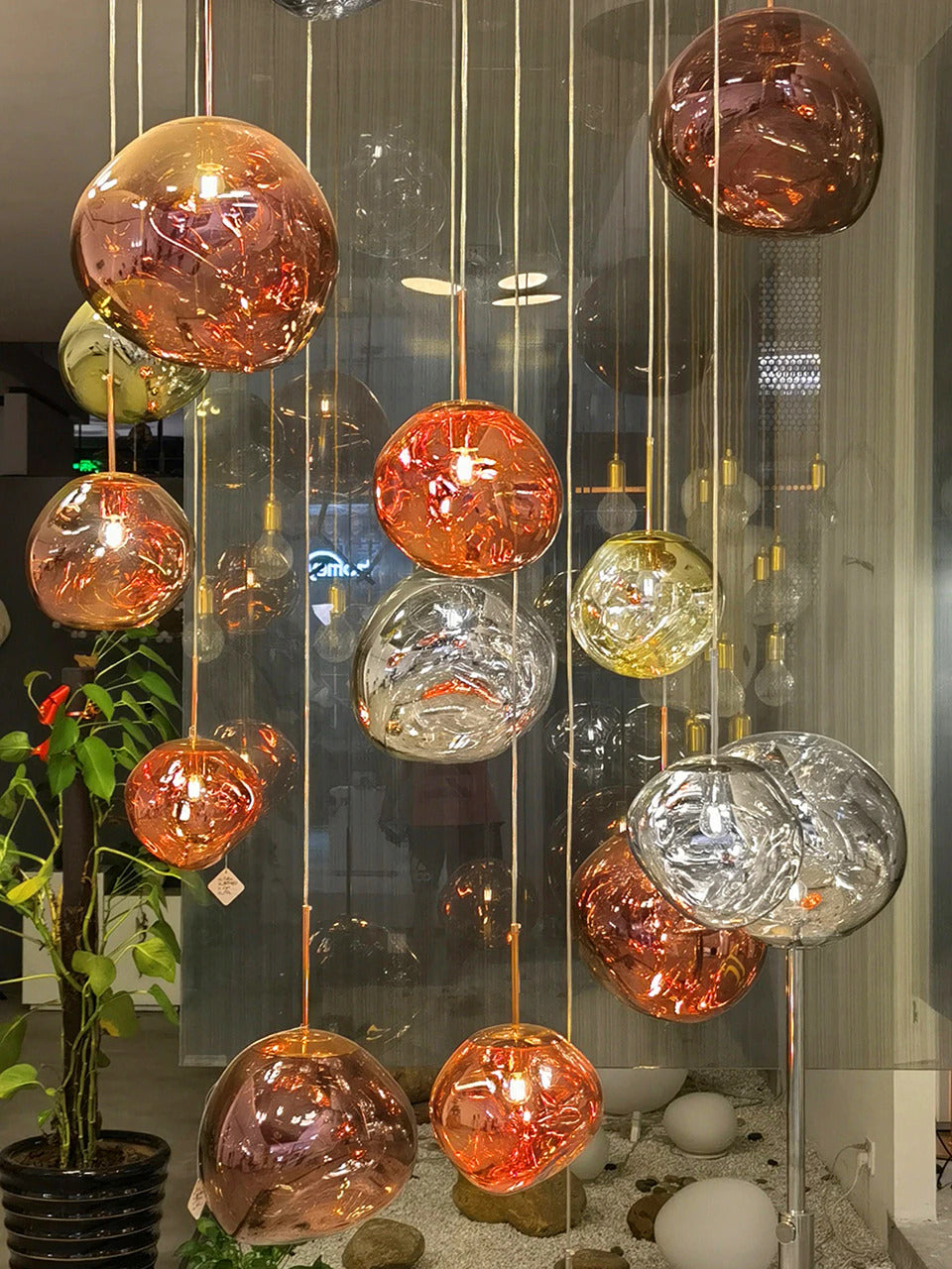 Ljusande Stilla Färgglada Taklampor