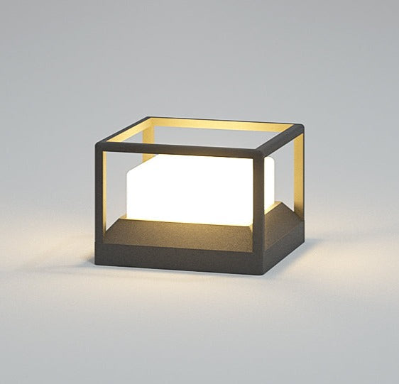 Carvallo-Terrassenlampa „Terraluma“ | Ø 20 cm | Rostfritt stål & Aluminium | Skymningssensor | IP65 Väderbeständig