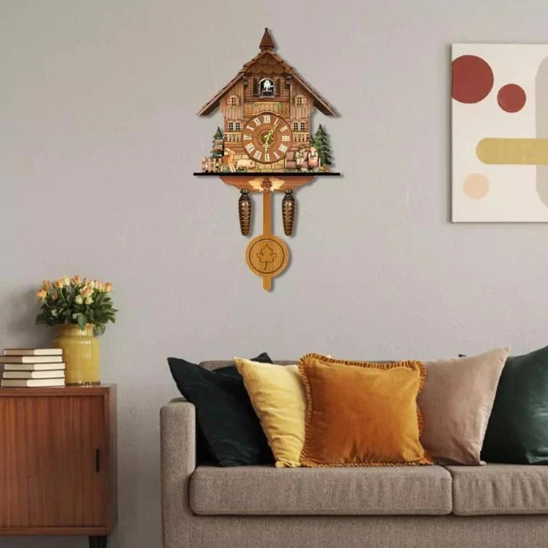 RetroTijd - Trä Kucko Klocka för en Tidlös Atmosfär