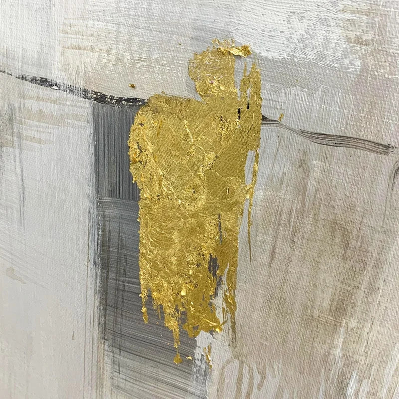 Golden Haze - Handgjord canvas oljemålning