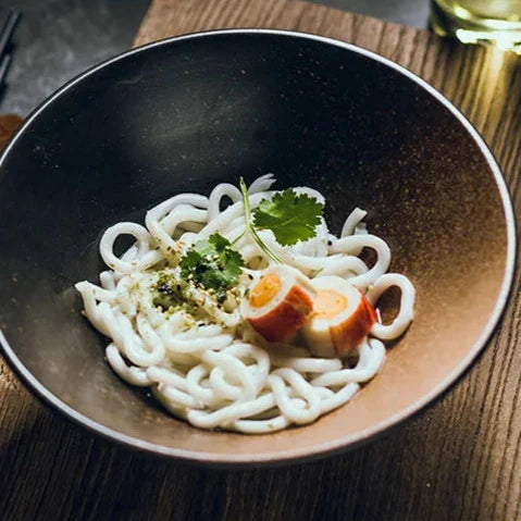 Carvallo – Handgjord japansk keramik ramen skål med autentisk hantverksfinish