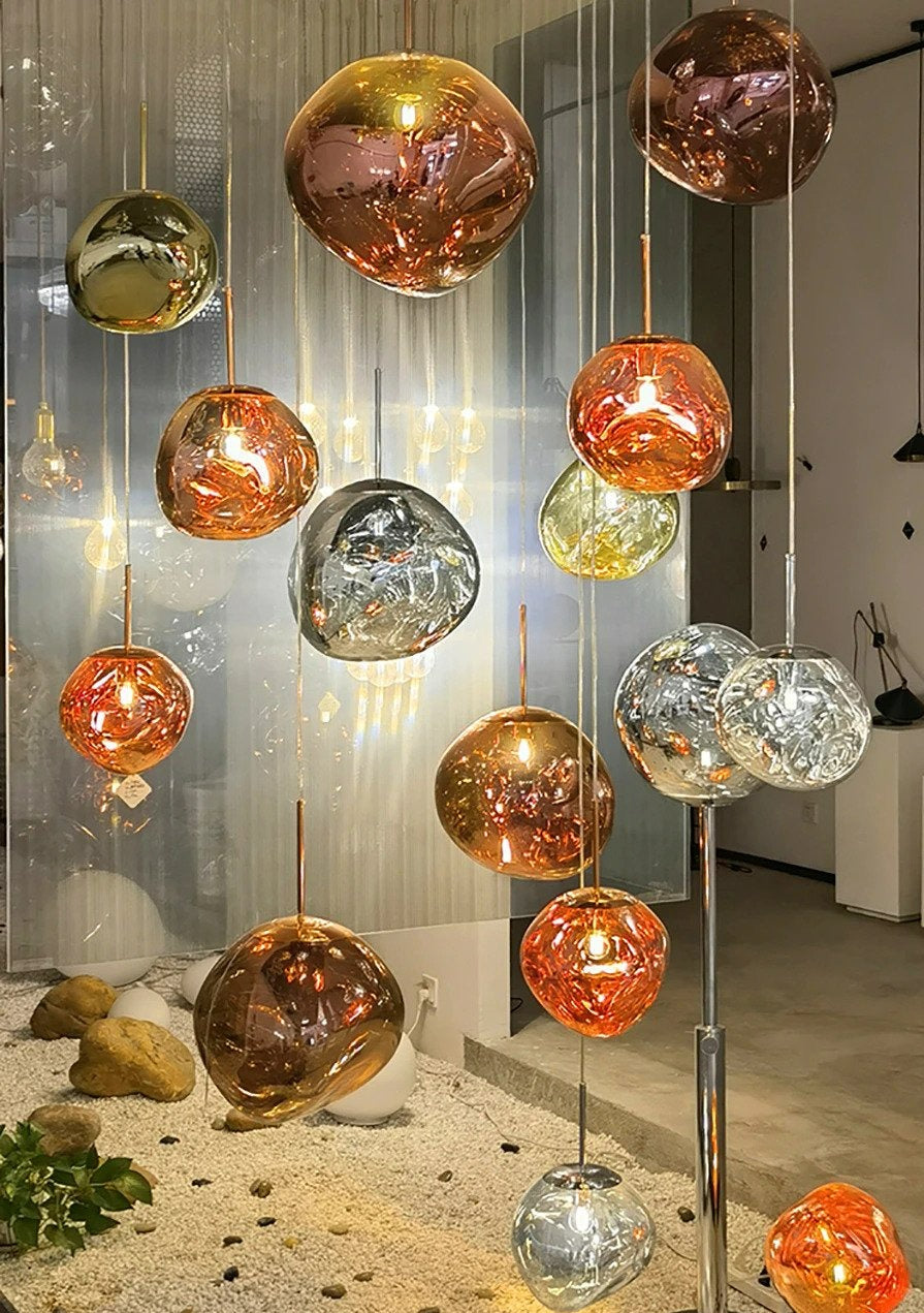 Ljusande Stilla Färgglada Taklampor