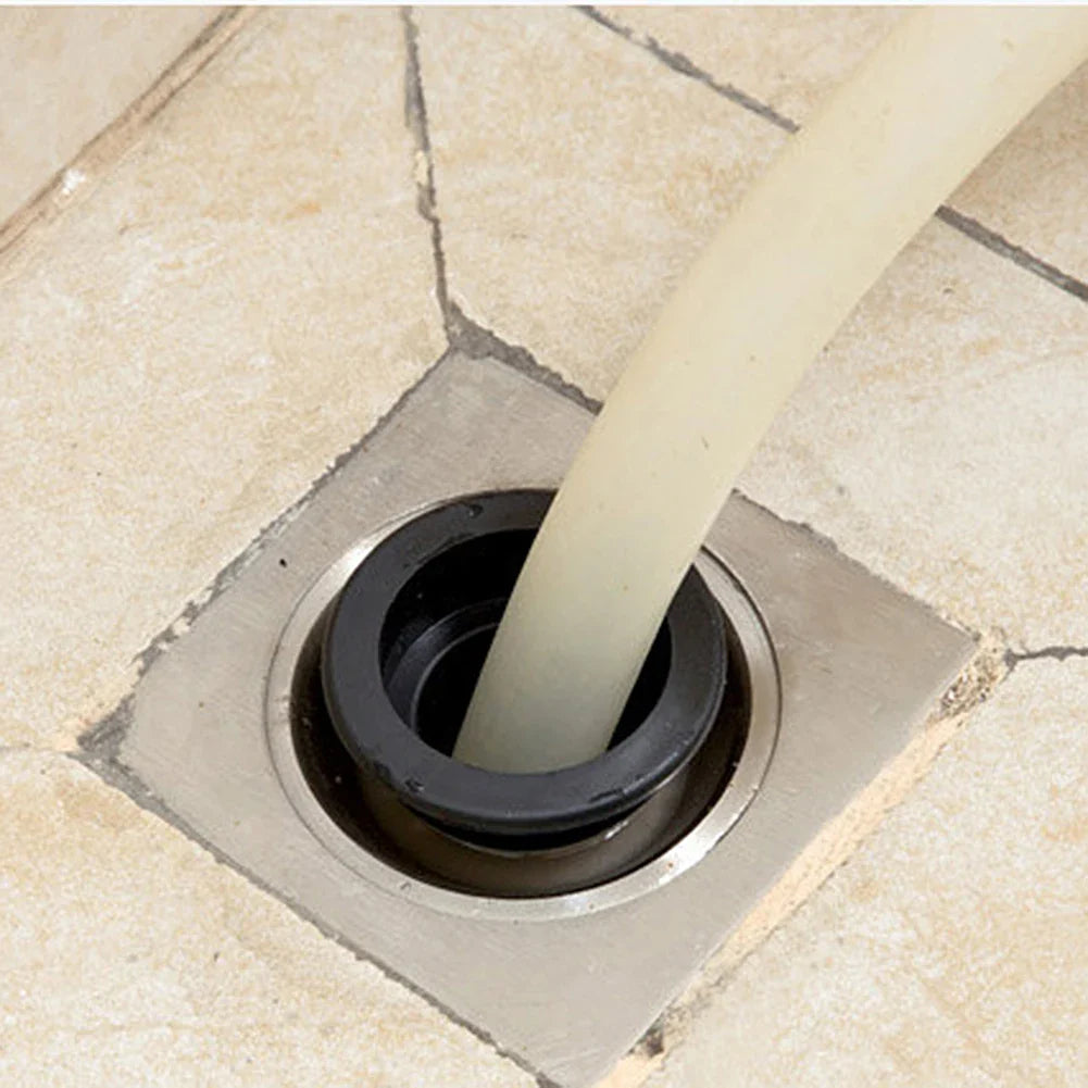 Carvallo Silikon-tätning ring för avloppsrör | Luktskydd & återflödeskydd | För kök, bad, tvättmaskin – 6×3,9×3,8 cm