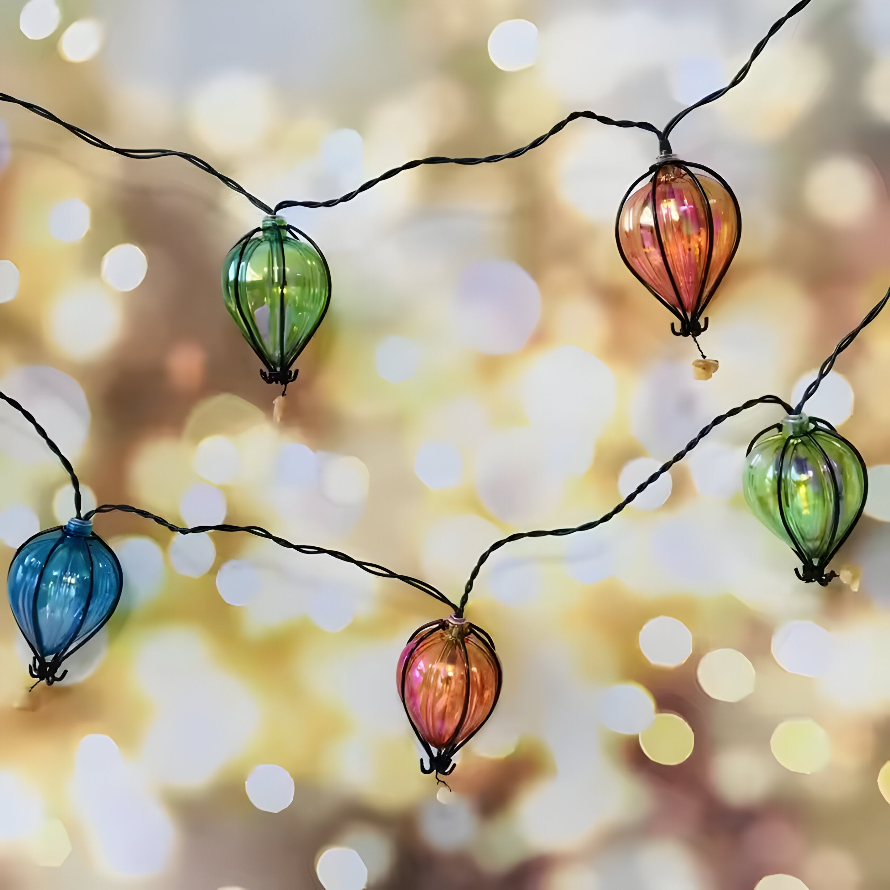 FeierFlare - Flerfärgad Hängande Ljussträng