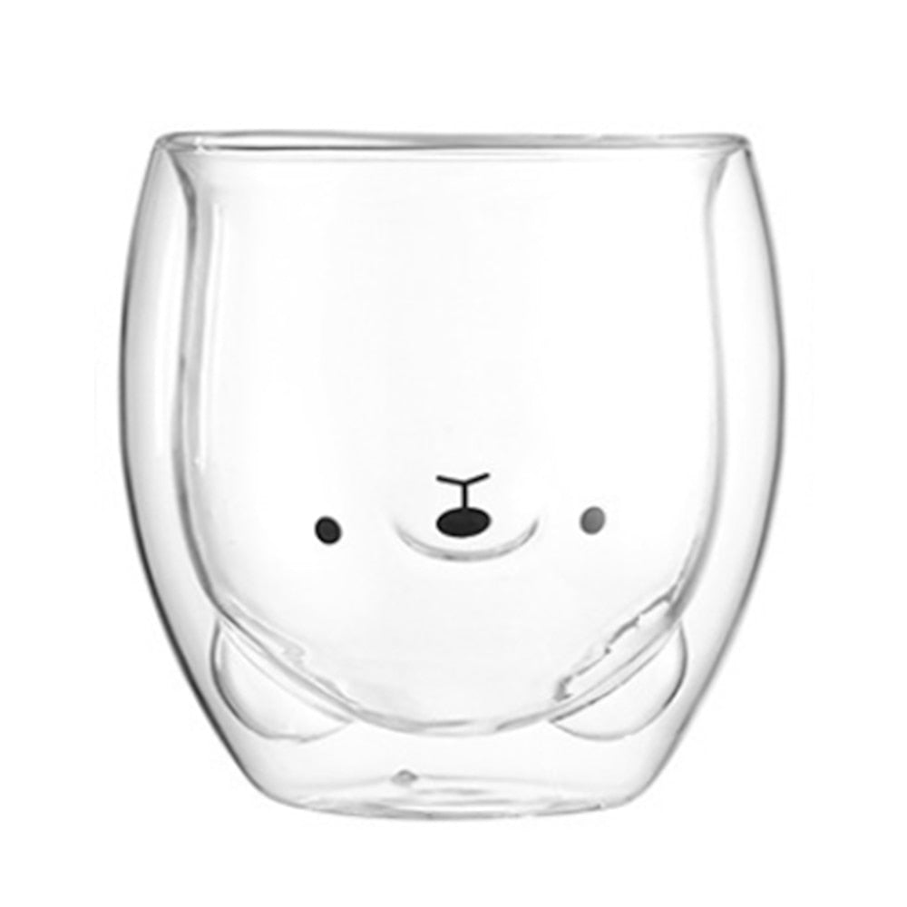 Carvallo – Set med dubbla lager glas med roliga djuransikten för barn och vuxna