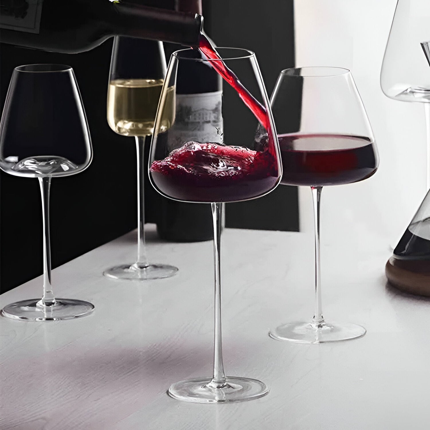 Kristallvinsglas i 2-pack, 4-pack eller 6-pack – Handgjorda &amp; Eleganta